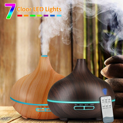

400ml Wood Grain Aroma Air Humidifier Essential Oil Diffuser Cool Mist aromatherapy machine Home Supplies