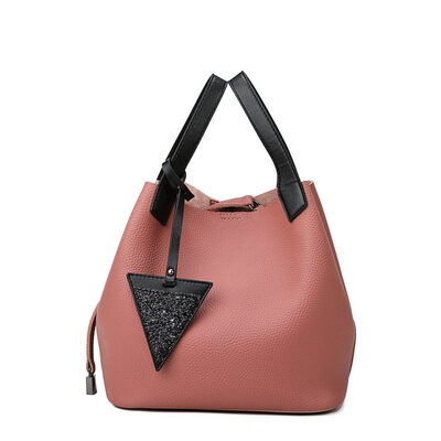 

Bucket bag handbags new Korean fashion wild casual hit color shoulder Messenger bag tide