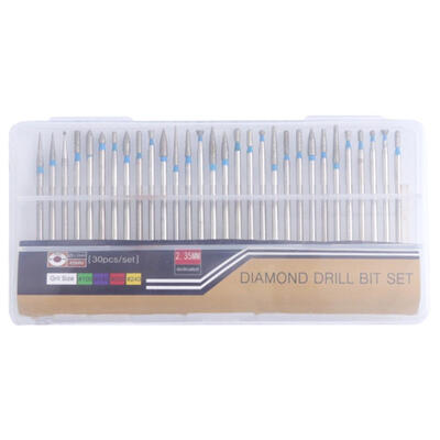 

30pcs Tungsten Steel 30 Types Diamond Milling Drill Electric Nail Files