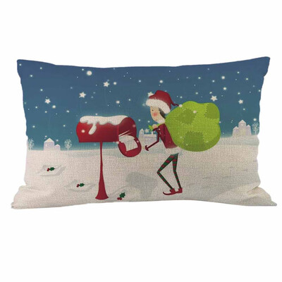 

Tailored Christmas Rectangle Cotton Linter Pillow Cases Cushion Covers