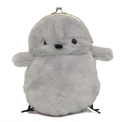 

2019 Lovely Chick Shaped Messenger BagFor Children Fur Plush Mini Artificial Fur Handbags Cross Body Comfortable Girl Bag