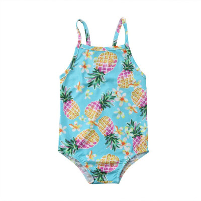 

Kids Baby Girls Pineapple BIkini Set Swimwear Swimsuit Bathing Suit Beachwear