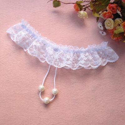 

Toponeto Sexy Ladies G String Underwear Women Pearls Thongs And Intimates Underpants BK