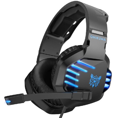 

ONIKUMA K17 35mm Wired Gaming Headset Over Ear PC Headphones Noise Canceling E-Sport Earphone with Mic LED Lights Volume Control