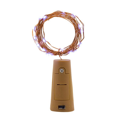 

〖Follure〗10Pcs Cork Shaped LED Night Starry Light Wine Bottle Lamp For Party Decor Blue