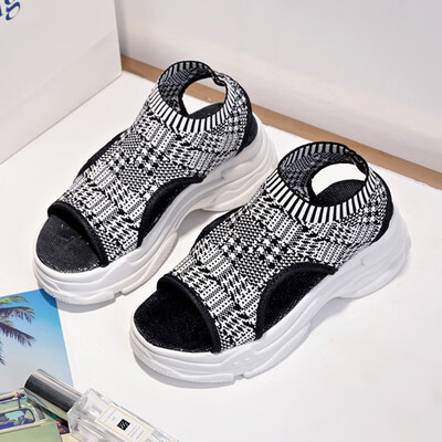 

Socks sports sandals womens summer Korean ulzzang Joker muffin thick-soled casual beach shoes