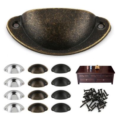 

612PCS Vintage Cupboard Cabinet Cup Drawer Furniture Antique Knob Shell Pull Handle