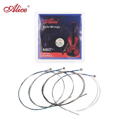 

Alice A903 Universal Full Set A-D-G-C Viola Strings Steel Core Alloy Winding 4pcsset