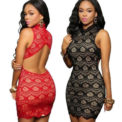 

Sexy Women&39s Bandage Bodycon Sleeveless Evening Party Cocktail Short Mini Dress