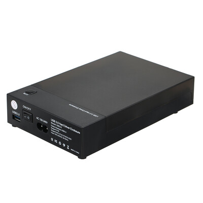 

USB 30 25" 35" SATA Hard Drive Disk External Enclosure SSD HDD Disk Portable Case Box Support UASP&8TB Drives with OTB One