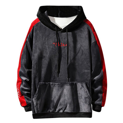 

Toponeto Mens Casual Fashion Letters Printed Pullover Hoodie Loose Outwear Tops Blouse