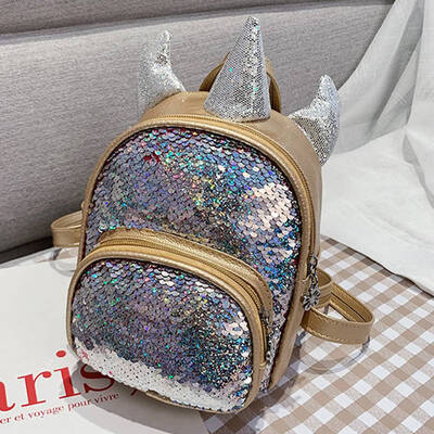 

Cute Unicorn Backpack Teen-girls School Bag Glitter Bling Sequins Shoulder Bag