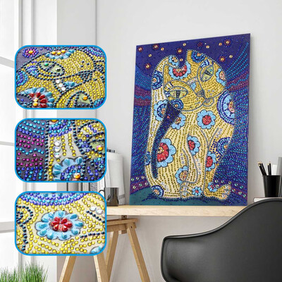 

Gobestart Special Shaped Diamond Painting DIY 5D Partial Drill Cross Stitch Kits Crystal R