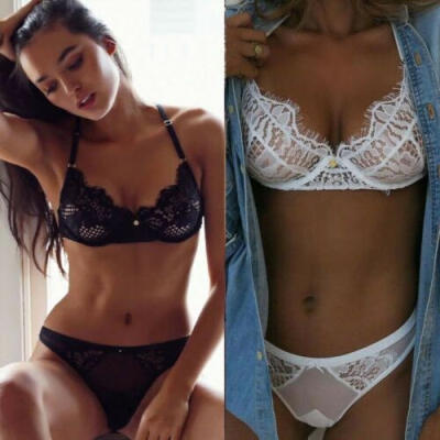 

Women Bra Lace Bralette&Panties set Lingerie Night Dress Sleep Underwear