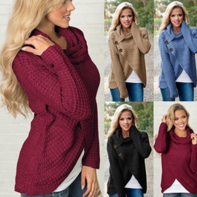 

Women Long Sleeve Knitted Sweater Tops Loose Cardigan Outwear Coat Oversized HOT  M L XL