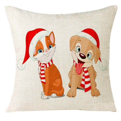 

Tailored Xmas Christmas Animal Sofa Home Decoration Festival Pillow Case Cushion Cover