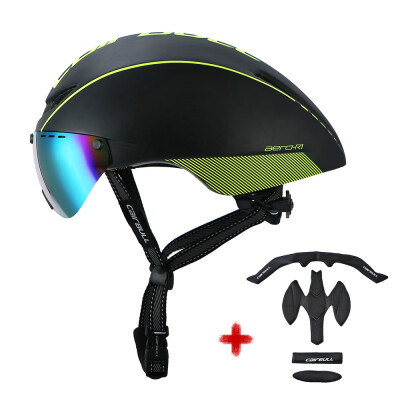 

Cycling Helmet Adult MTB Road Bike Safety Helmet Lightweight Sports Protective Equipment with Detachable Goggle Extra Lining