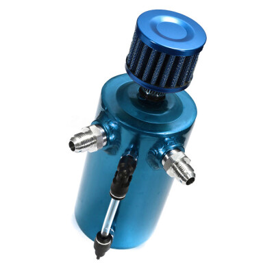 

Tailored 05L Oil Catch Tank Can Reservoir Breather 500ml Filter Alloy Car Racing Engine