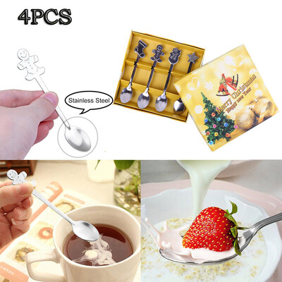 

Tailored Stainless Steel Christmas Series Coffee Honey Spoon Dessert Teaspoons Xmas Gifts