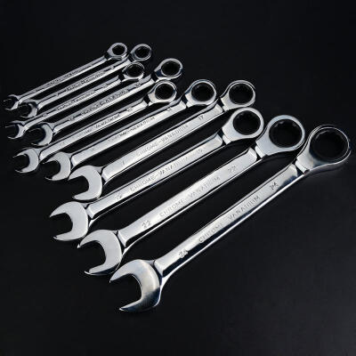 

Greensen 10pcs Ratchet Spanner Set 8-24mm Ratchet Socket Wrench Nut Tool