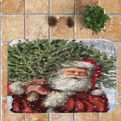 

Tailored Christmas Festival Entrance Door Bathroom Mat Indoor Bath Decor