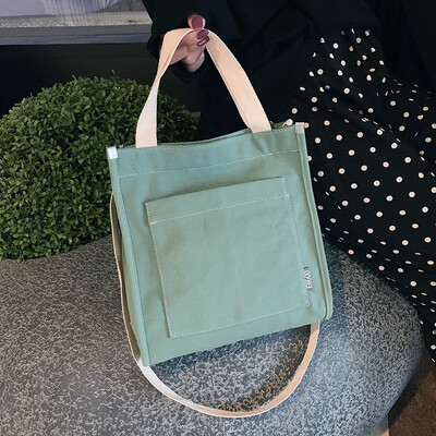 

Summer simple small bag ins popular portable womens bag new 2019 canvas tote bag shoulder bag Messenger bag