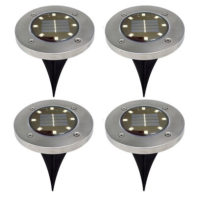 

BRELONG 8LED Solar Buried Lights Outdoor Lawn Lamp 4PCS
