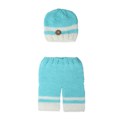 

Newborn Baby Infant Crochet Knit Costume Hat Beanie Pants Photography Props