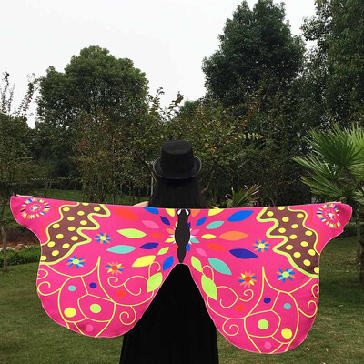 

Roseonmyhand Soft Fabric Butterfly Wings Shawl Fairy Ladies Nymph Pixie Costume Accessory
