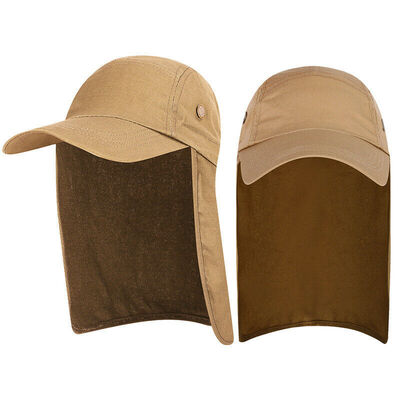 

Unisex Fishing Cap with Ear Neck Cover Flap Travel Outdoor Camping Sun Visor Hat