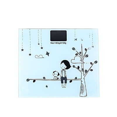 

Electronic Personal Scale Digital Balance Cute Cartoon Body Weight Scale with Backlight Display Body Weighing Tool