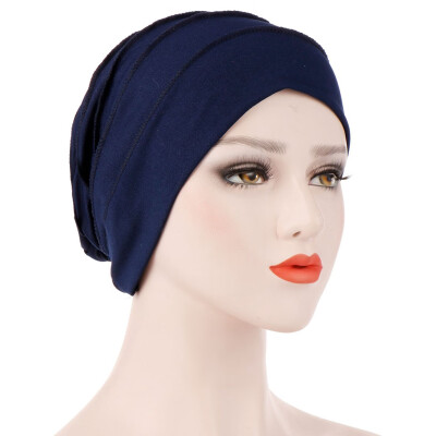 

Muslim Women Cancer Elastic Hat Hair Loss Cap Chemo Turban Cover Headwear Beanie