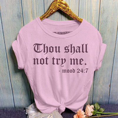 

Starmoon Women Fashion Casual O-Neck Letter Print Short Sleeve T-Shirt Top Blouses