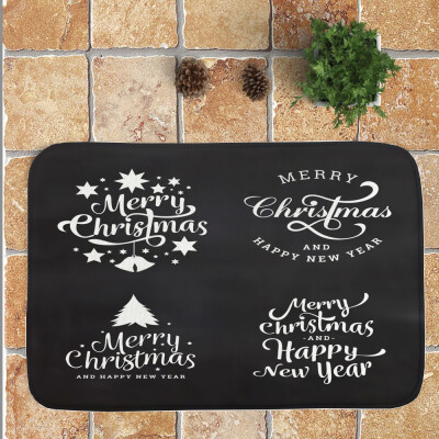 

〖Follure〗Christmas Festival Entrance Door Bathroom Floor Mat Indoor Bath Decor