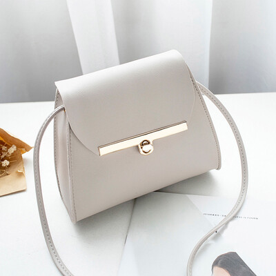 

Tailored Women Fashion Pure Color Leather Messenger Shoulder Bag Chest Bag