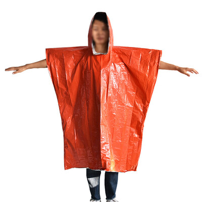 

Outdoor First-aid Insulation Raincoat Two-color Disposable Aluminum Film Blanket
