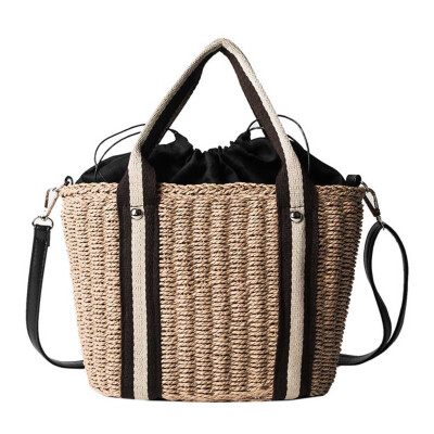 

Tailored Women 2019 New Fashion Handbag Woven Shoulder Bag Casual Messenger Straw Bag