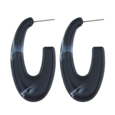 

Women Fashion U Shaped Acrylic Dangle Stud Earrings Piercing Party Jewelry Gift