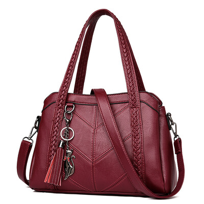 

Hot Sale Women Casual Tote Bag Female Handbag Large Big Shoulder Bag for Women Tote Ladies Vintage Genuine Leather Crossbody Bag