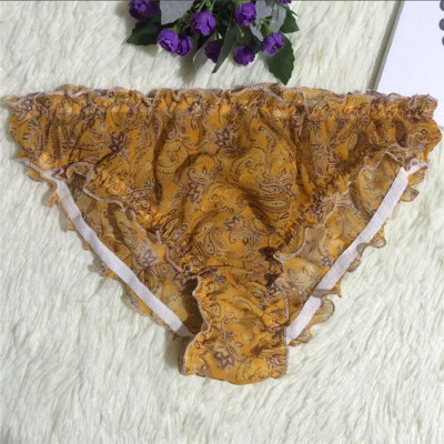 

Womens Sexy Underwear Printed Low Waist Breathable Knicker Briefs Panties Soft