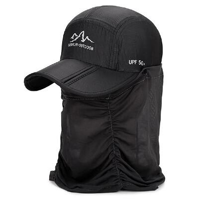 

Outdoor UV Protection Folding Sun Hat Fishing Hiking Sun Cap with Face Neck Flap Cover