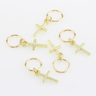 

Gobestart 20 DIY Hip-Hop Braid Hair Clip Women Fashion Gold Ring Hair Pin Accessory