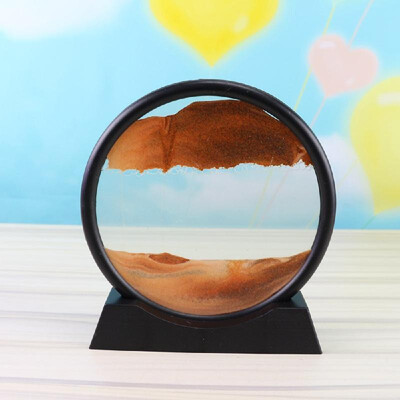 

Quicksand painting ornaments living room creative arts&crafts 3d stereoscopic landscape simple decorations home gifts Round 7