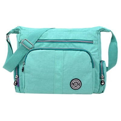 

Tailored Fashion Womens Simple Zipper Large Capacity Nylon Shoulder Bag Messenger Bag