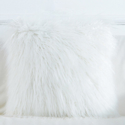 

Soft Fur Pillow CaseCovers Elegant Sofa Chair Bed Home Decoration Pillow Case Cushion Cover Solid Plush Throw Pillow Case