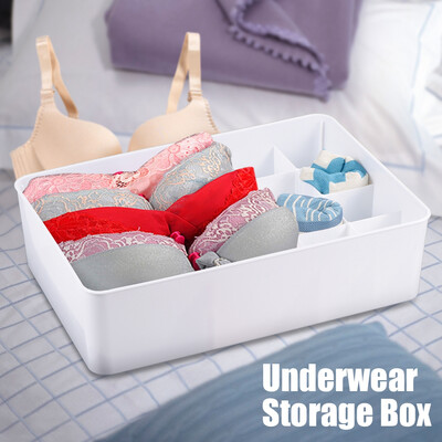 

Underwear Storage Box Bra Panties Briefs Sockets Ties Divider Organizer for Home Travelling Underwear Storage Box