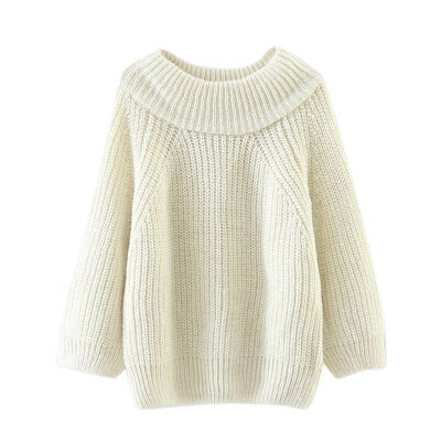 

2019 Spring Autumn Knitting Sweaters Women Fashion Sexy O-neck Sweater Loose Sweater Lantern Sleeve plus size Pullover