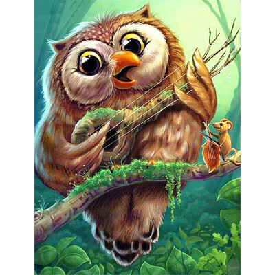 

5D DIY Diamond Painting Animal Owl Full Square Embroidery Sale Picture Of Rhinestone Diamond Mosaic Decor Home Drop Ship