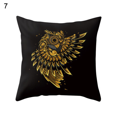 

Owl Elephant Geometric Throw Pillow Case Cushion Cover Sofa Bed Car Office Decor