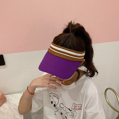 

Korean run open-top sunshade women summer leisure fresh retro art sunscreen hat